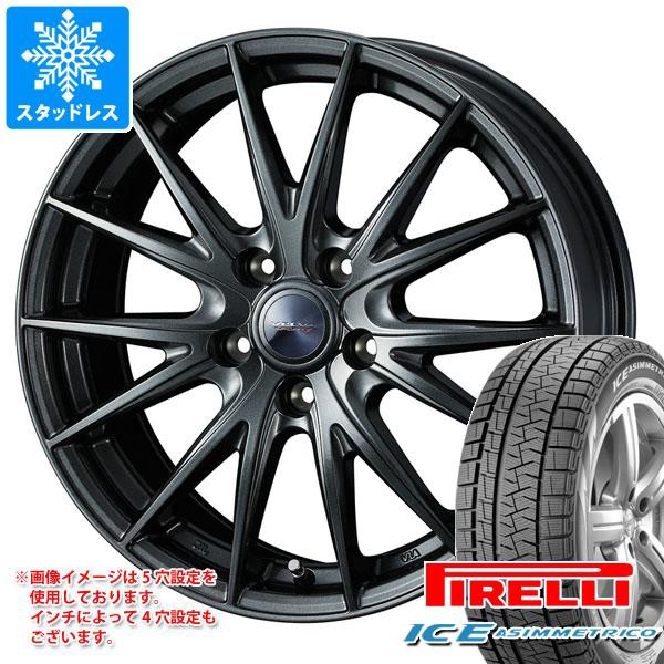 【超ポイントバック祭】 スタッドレスタイヤ ピレリ アイスアシンメトリコ 225/60R18 100Q & ヴェルヴァ スポルト2 7.5-18 タイヤホイール4本セット 225/60-18 P, JBS ショッピング 0fa6969d