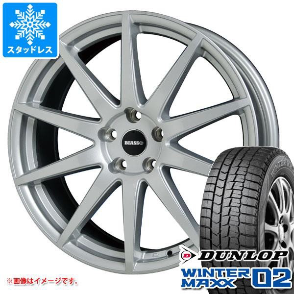 お待たせ! アウディ Q7 4L系用 スタッドレス ダンロップ ウインターマックス02 WM02 255/55R18 109Q XL ビアッソ BI-01 TS タイヤホイール4本セット, casualyanagi ac92d011