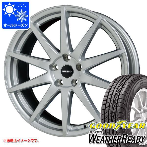 ジープ レネゲード BU系用 オールシーズンタイヤ グッドイヤー アシュアランス ウェザーレディ 215/65R16 98H ビアッソ BI-01 タイヤホイ