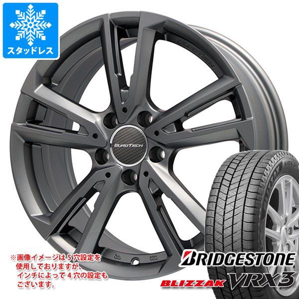 メルセデスベンツ W247 Bクラス用 スタッドレス ブリヂストン ブリザック VRX3 225/45R18 91Q ユーロテック ガヤ ソリ タイヤホイール4本