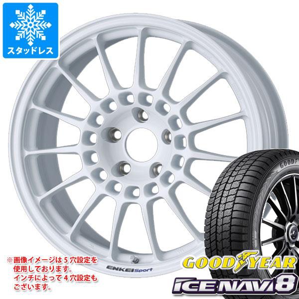 スタッドレスタイヤ グッドイヤー アイスナビ8 215/50R17 91Q ＆ エンケイ スポーツ RC-T5 7.5-17 タイヤホイール4本セット215/50-17 GOO