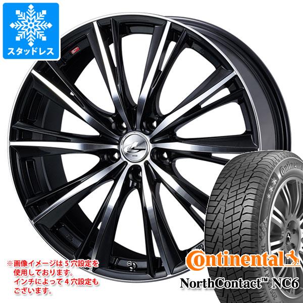 【有名人芸能人】 スタッドレスタイヤ コンチネンタル ノースコンタクト NC6 215/55R17 98T XL & レオニス WX BKミラーカット 7.0-17 タイヤホイール4本セ, THNLIGHT LED SHOP 0eed0934