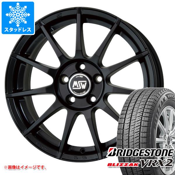 【未使用品】 シトロエン DS3 A5系用 スタッドレス ブリヂストン ブリザック VRX2 205/45R17 84Q OZ MSW 85 セミグロスブラック, オクツチョウ 26449ba3