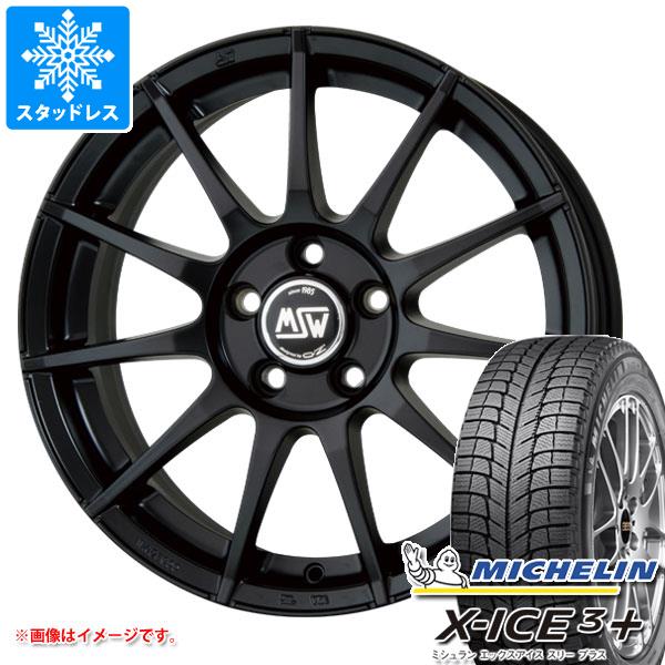 沸騰ブラドン プジョー 307 梨用 スタッドレス ミシュラン エックスアイス3プラス 205/50R17 89H OZ MSW 85 セミグロスブラック, BrilliantBabyブリリアントベビー dad881fc