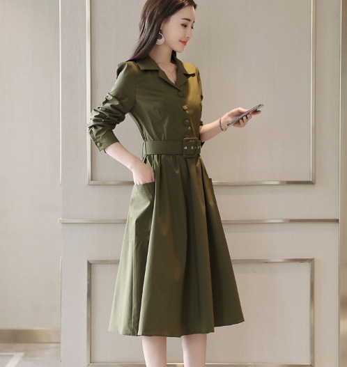 宅送 ワンピース ひざ下丈 フレア きれいめ 通勤 シンプル 上品 春 秋 黒 ベージュ グリーン ワインレッド レディース 大きいサイズ 2241 保存版 Www Icamek Org