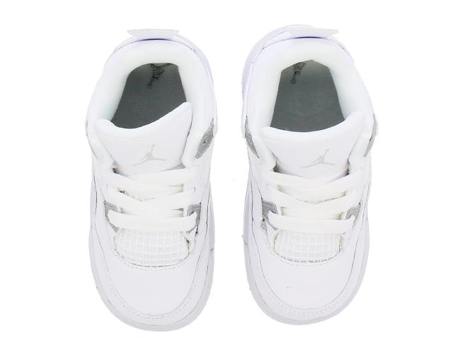 Nike Air Jordan 4 Retro Pure Money White Metallic Silver Nike Air Jordan 4 Retro Pure Money White Metallic Silver