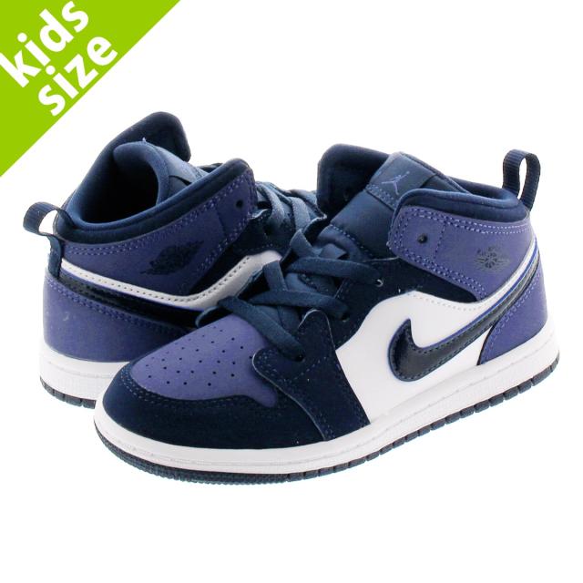 Web限定 ベビーサイズ 8 0 16 0cm Nike Air Jordan 1 Mid Bt ナイキ エア ジョーダン 1 ミッド Bt Navy White 445 人気ブランドを Arnabmobility Com