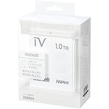 マクセル iVDR-S規格対応リムーバブル・ハードディスク 1.0TB(ホワイト)maxell カセットハードディスク「iV(アイヴィ)」 M-VDRS1T.E.WH