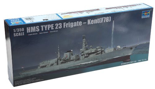 トランペッター 1/350 イギリス海軍 23型フリゲート HMS ケント F78 プラモ(中古品)