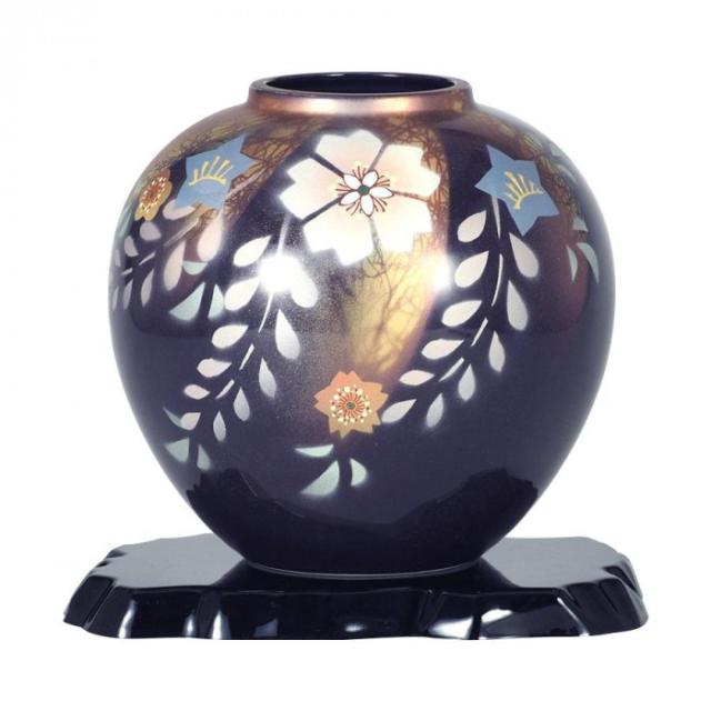 新作モデル 九谷焼 万作作 7号花瓶 花紋 N170 01 日本全国送料無料 Cerqualandi It