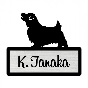 第1位獲得 シルエットプレート ミニ表札 Dog 犬 Lサイズ 112mm 95mm ノーフォーク テリア Sp218 売り切れ必至 Dududustore Com Br