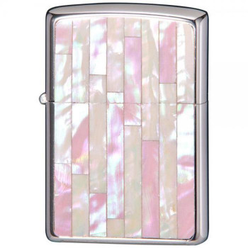 おしゃれ Zippo ジッポー ライター Shell Inlay レンガ積み風貝貼り ピンク 2sshell Stpk 驚きの安さ Carlavista Com