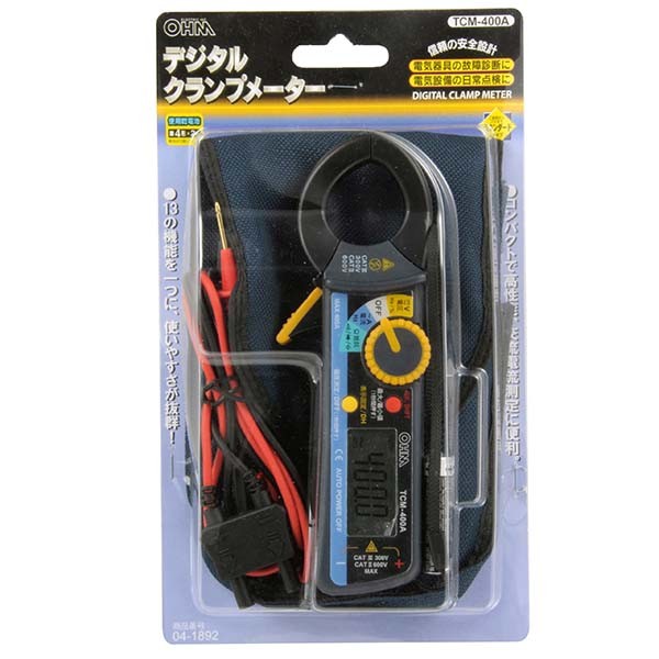 安い即納 デジタルクランプメーター マーケット - プリティウーマン|商品ロットナンバー:491804999 (TCM-400A)の通販はau PAY 超歓迎特価