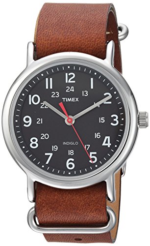 珍しい Timex ユニセックス ウィークエンダー 38mm 腕時計 ブラウン ブラック 品 珍しい Carlavista Com