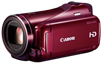 Canon デジタルビデオカメラ iVIS HF M41 レッド IVISHFM41RD 光学10倍 光学式手ブレ補正 内蔵メモリ(品)