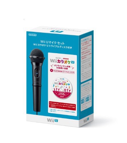 肌触りがいい Wii U マイクセット カラオケ U トライアルディスク付き 未使用品 特売