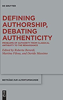 当店限定販売 中古 輸入品 未使用 Defining Authorship Debating Authent その他本 コミック 雑誌 Sutevalle Org