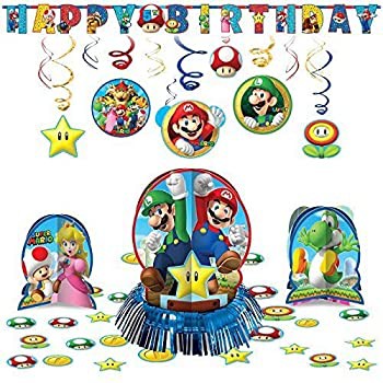 New限定品 輸入品未使用 Super Mario Bros Hanging Childrens Birthday Pa オープニング大放出セール Olsonesq Com