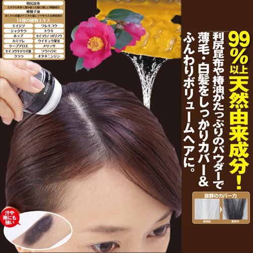 速達メール便送料無料 簡単にカバーできるパウダータイプの白髪隠し 利尻と椿のponヘアパウダー２色セット ヘアカラー 白髪 薄毛隠し 早者勝ち Parjal Fr