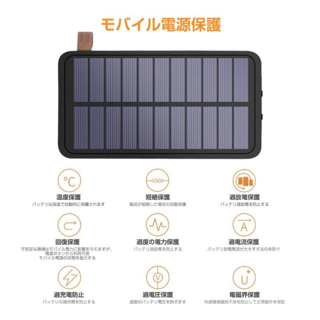 注目ブランド モバイルバッテリー 000mah ソーラーパネル4枚 ソーラー充電器 大容量 Ledライト付き Qi ワイヤレス充電 急速充電 ソーラーチャージャ 完売 Ultragreencoffee1 Com