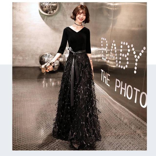 激安超安値 パーティードレス 結婚式 お呼ばれドレス 袖あり Pay 代 30代 40代 袖あり ロング 黒ロングワンピース 代 大きいサイズ お呼ばれワンピース 二次会 成 ミヤザキシ f3 Uvgullasmedicalcollege Com