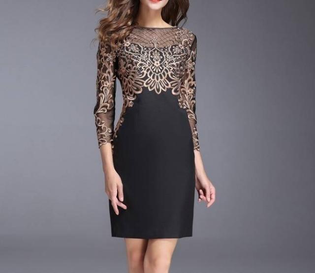 高級ブランド 婚活パーティー 18年新作 フォーマル ワンピース お呼ばれ 二次会 結婚式 2色 刺繍 七分袖 ミニ丈 膝上丈 タイト パーティードレス パーティドレス 高級ブランド 婚活パーティー 18年新作 フォーマル ワンピース お呼ばれ 二次会 結婚式 2色 刺繍 七分袖 ミニ丈 膝上丈 タイト パーティードレス パーティドレス