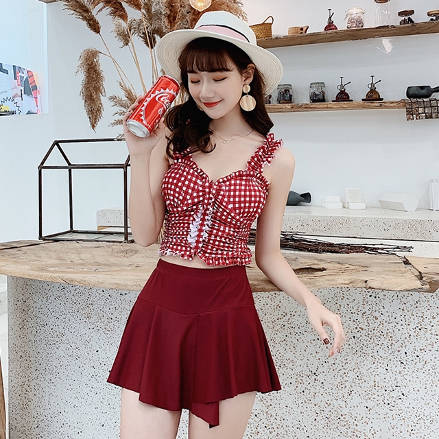 水着 ビキニ ギンガムチェック フリル ワンショルダー オフショル フリル タンキニ オフショル ビスチェ セット ハイウエスト ホワイト の通販はau Pay マーケット Sanstyle 商品ロットナンバー