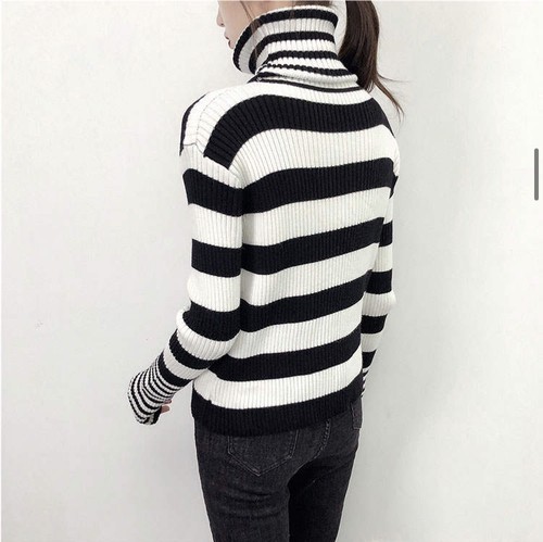 タートルネックボーダーニット レディース 韓国 人気 おしゃれ おでかけ I1016の通販はau Pay マーケット Sanstyle 商品ロットナンバー