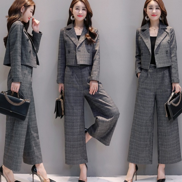 モダンファッションスタイル 驚くばかりスーツ レディース チェック