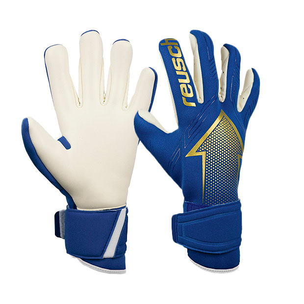 アローゴールド X トゥルーブルー 【reuschロイッシュ】サッカーフットサルゴールキーパーグローブ52709084026の通販はau