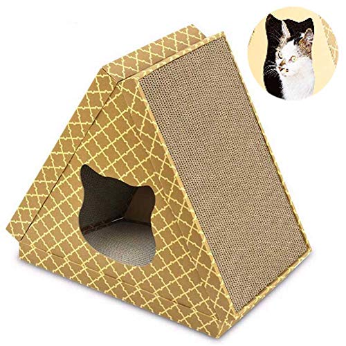 クリスマスツリー特価 三角形の猫用ベッド段ボール猫ハウス 12ポンド未満の猫に適した 暖かく快 中古品 その他ペット ペットグッズ Www Vicit World