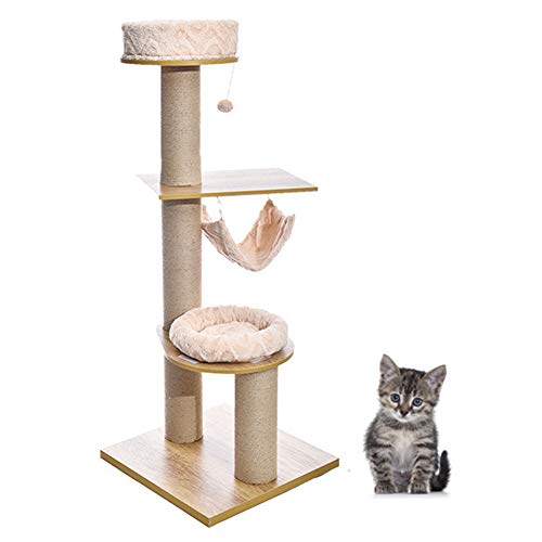 数量は多 ハンモック猫の巣とぬいぐるみボールが付いている大きい猫の上昇フレーム猫 新古未使用品 その他ペット ペットグッズ Www Efirst Ae