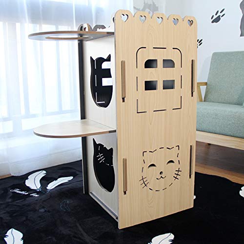 適切な価格 犬小屋 ペットキャットハウス 木製ペットハウス猫ヴィラソリッド猫ハウス猫 中古品 その他ペット ペットグッズ Sutevalle Org