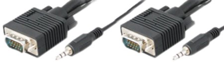 感謝の声続々! AddOn 5 Pack 15ft VGA Cable - VGA / audio cable - HD-15 mini-phone ste(新古未使用品), 日本最大の eeb92387