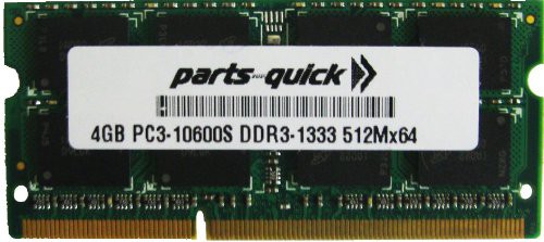 PARTS-QUICK BRAND 4GB RAM Upgrade for Sony VAIO VPCF24L1E DDR3 PC3-10600 SODIMM Memory 