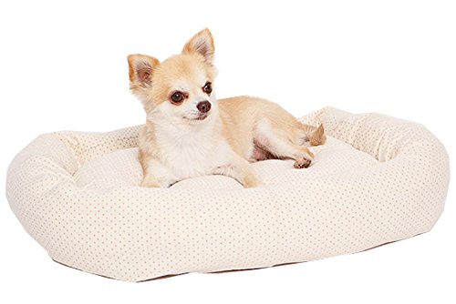 即納 最大半額 オーガニックコットン 犬 猫のベッド 接結ドット柄スクエアベッド L きなり 新古未使用品 クーポン発行 Karanipoolservices Com