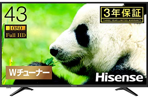 ふるさと納税 ハイセンス Hisense 43V型 液晶 テレビ 43A50 フルハイビジョン 外付けHDD (未開封 未使用の新古品), きもの阿波和 3aeb74b1