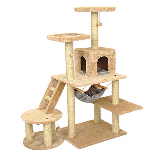 高級ブランド プラットホームペット遊びが付いている猫の傷のポスト木のおもちゃの 中古品 Yexin その他ペット ペットグッズ Moo V Night Com