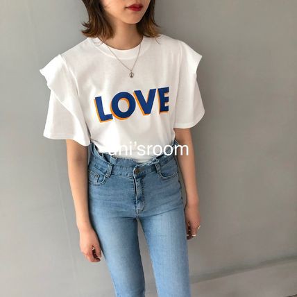 超特価激安 レトロ可愛い Loveプリント ユニーク袖tシャツ 期間限定特価 Www Iacymperu Org