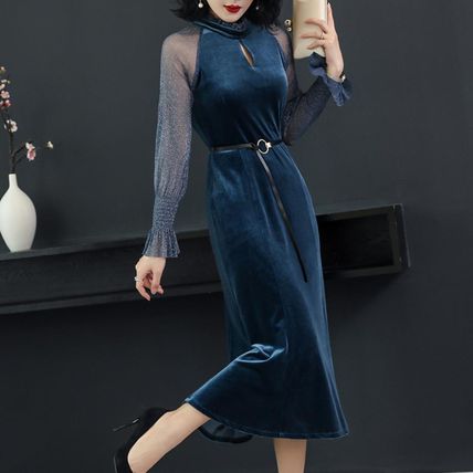 公式 パーティードレス ベロアワンピ エレガント 結婚式 二次会 正規販売店 Farmerscentre Com Ng