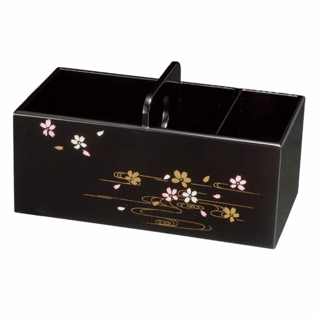 紀州塗り 木製リモコンラック うたげ桜 黒 ボックス 和風 和室 おしゃれ 木目 インテリア 日本製