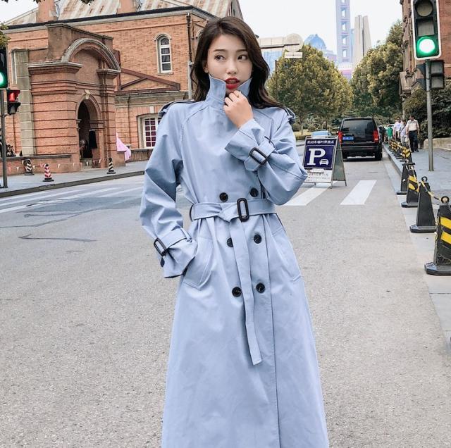 元の水色 コート レディース 人気のファッション画像