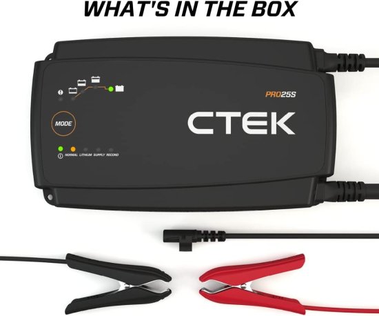 CTEK シーテック PRO25S, 25A, 12V Battery Charger and Power Supply, Battery ...