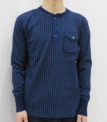 最新品安い シュガーケーン CANE FICTION ROMANCE 4-NEEDLE WABASH STRIPE HENLEY NECK TEE SC68463の通販はau PAY マーケット - ORGAN|商品ロットナンバー:497507007 長袖 ヘンリーネック ロンTEE SUGAR 格安