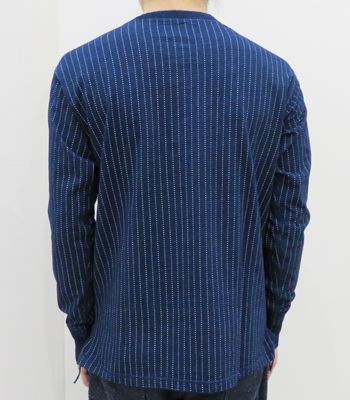 最新品安い シュガーケーン CANE FICTION ROMANCE 4-NEEDLE WABASH STRIPE HENLEY NECK TEE SC68463の通販はau PAY マーケット - ORGAN|商品ロットナンバー:497507007 長袖 ヘンリーネック ロンTEE SUGAR 格安