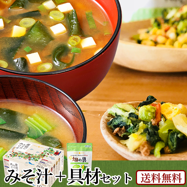 公式 通販限定 選べる 産地のみそ汁 ボックス60食＋畑の具(5種の乾燥野菜)セット 送料無料 ひかり味噌 みそ汁めぐり 即席味噌汁 インスタの通販はau Wowma!（ワウマ） ひかり