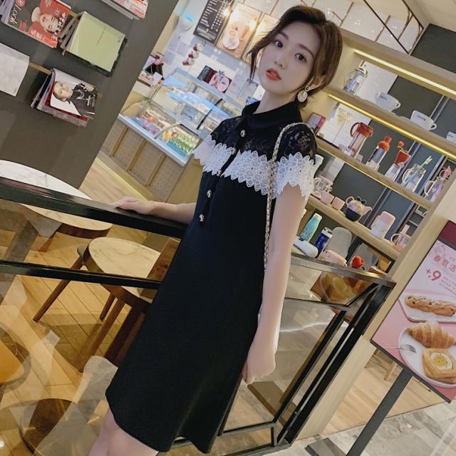 レディース ワンピース ミニ丈ワンピース モノトーンワンピース 半袖ワンピース 襟付きワンピース ガーリーワンピース レース 刺繍 ベルの通販はau Wowma ワウマ Bringhappiness 商品ロットナンバー