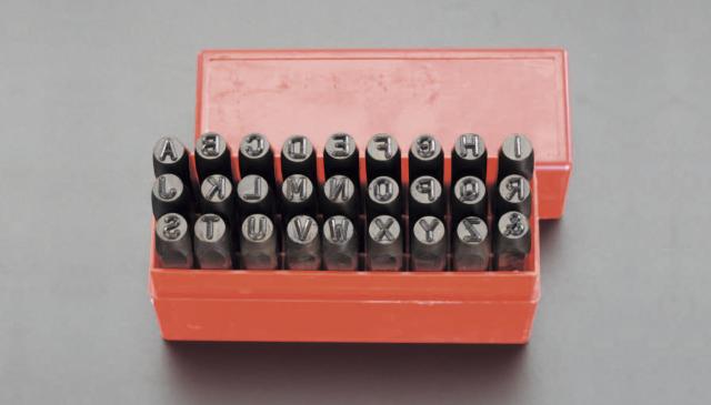 正規店仕入れの エスコ Esco 3mm 英字刻印セット Ea591 3 Wo店 ぽっきりsale対象