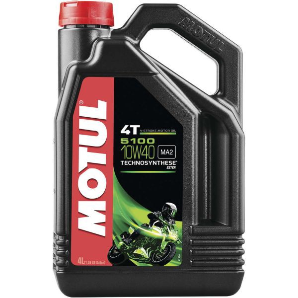 モチュール MOTUL 5100 半化学合成 4スト エンジンオイル 10W40 4リットル 104068 WO店:  -waseda-assist.com