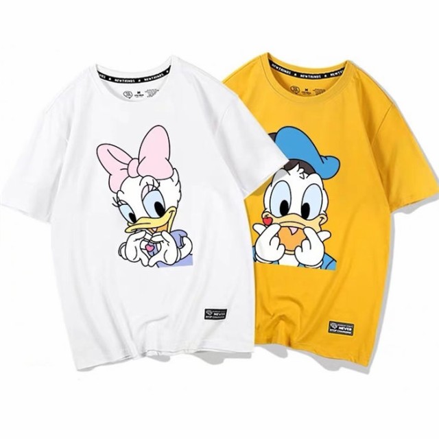 可愛いドナルドダック T Shirt Disney ペアルック カップル Tシャツ トップス ディズニー Duck 半袖 コットン レディース メンズ 恋人の通販はau Wowma ワウマ One One 商品ロットナンバー